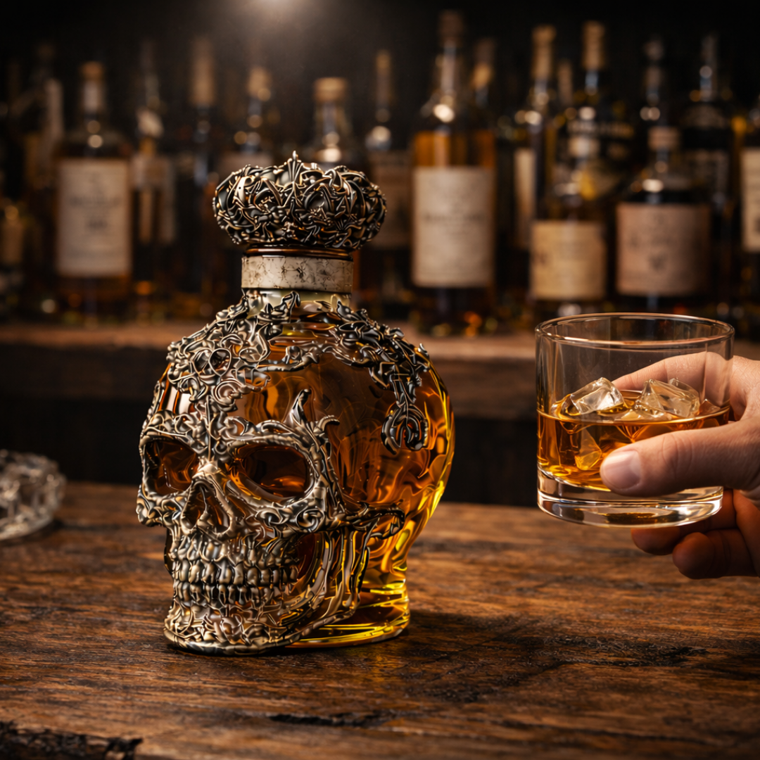 Bottiglia da Whisky - Edizione Teschio