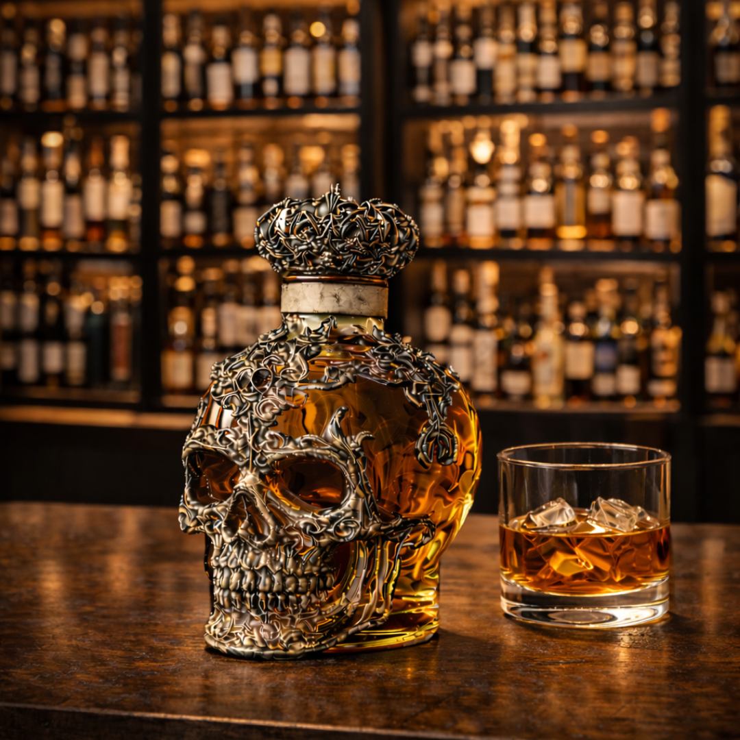 Bottiglia da Whisky - Edizione Teschio