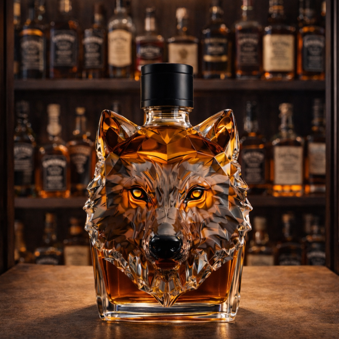 Decanter per Whisky 'Testa di Lupo' - Edizione Esclusiva